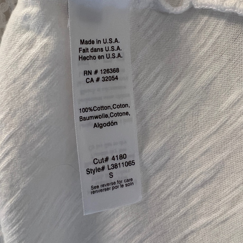 NWT Anthropologie white tee Size Small - Picture 5 of 5